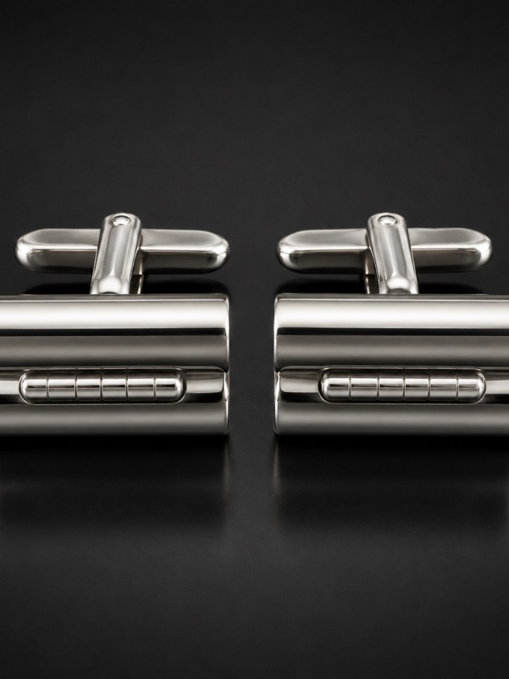 Vintage 1960s Hickok Stainless Steel Men’s Cufflinks – Signed HICKOK USA